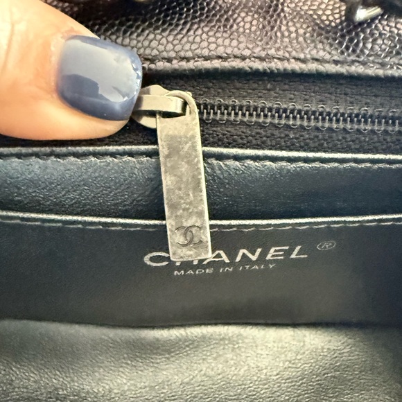 Chanel mini Rectangular in Caviar Chevron 17b iridescent - Picture 16 of 16